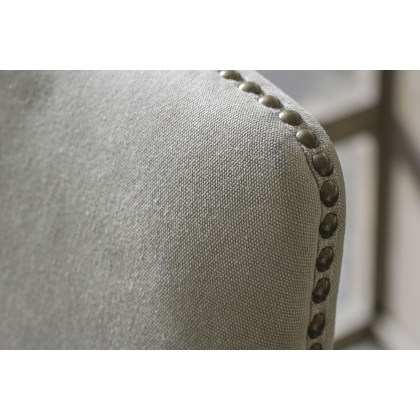 Gallery Direct Set of 2 Rex Dining Chairs in Cement Linen