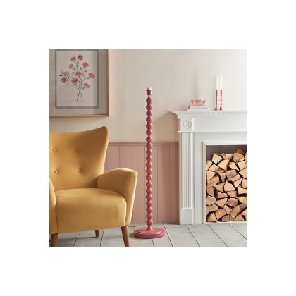 Gallery Direct Higgledy Floor Lamp Base Gloss Pink Clay Paint