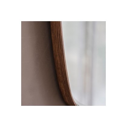 Gallery Direct Keaton Mirror Walnut 900x550mm