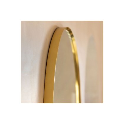 Gallery Direct Holworth Pebble Mirror Gold 700x900mm
