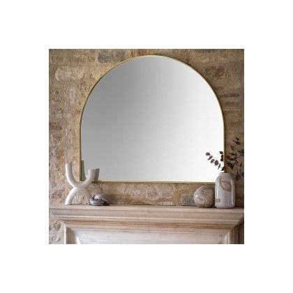 Gallery Direct Holworth Overmantle Mirror Gold 900x1100mm