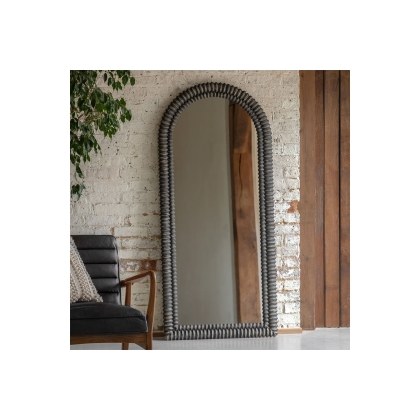 Gallery Direct Pimlico Arch Leaner Black Wash 770x1700mm