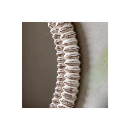 Gallery Direct Pimlico Round Mirror White Wash 900mm
