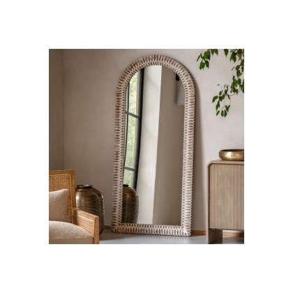 Gallery Direct Pimlico Arch Leaner White Wash 770x1700mm
