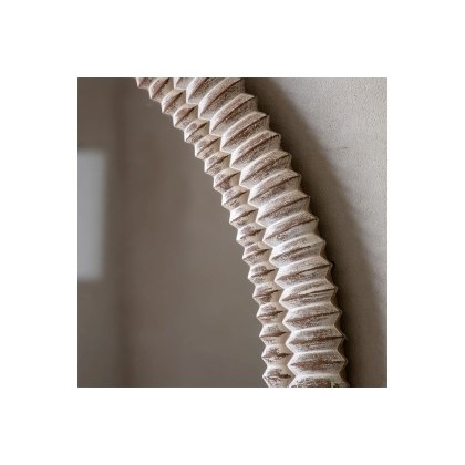 Gallery Direct Pimlico Arch Overmantle White Wash 1200x1000mm