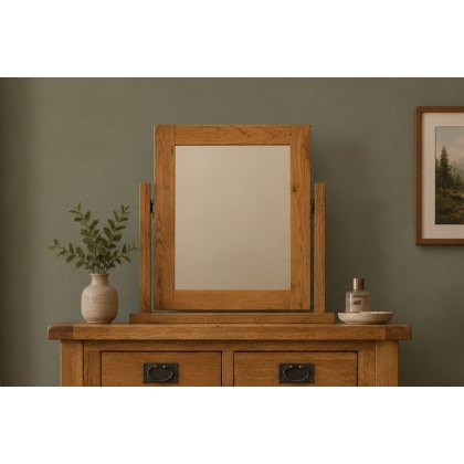 Salisbury Waxed Premium Oak Vanity Mirror