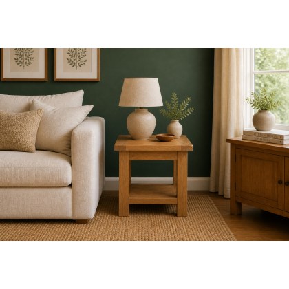 Salisbury Waxed Premium Oak Lamp Table Salisbury Waxed Premium Oak Lamp Table