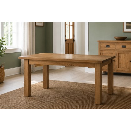Salisbury Waxed Premium Oak Dining Table 1500Mm