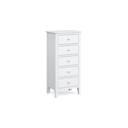 Hampstead Painted White Tallboy Chest Of Drawers