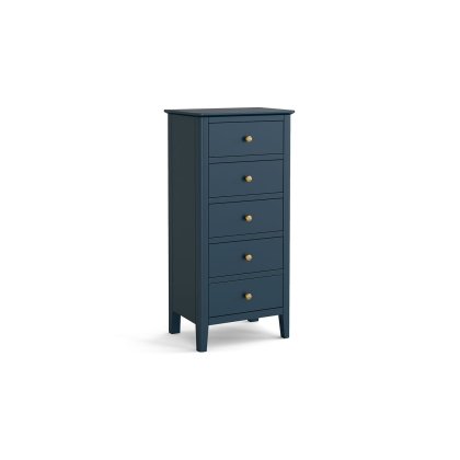 Harrogate Painted Blue Tallboy Chest Of Drawers