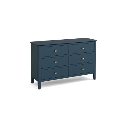 Harrogate Painted Blue 6 Drawers Chest Of Drawers
