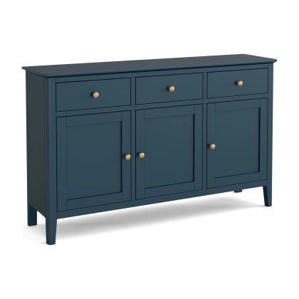 Harrogate Painted Blue 3 Door Sideboard