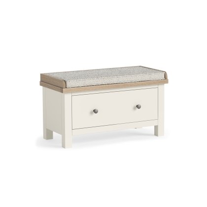 Modern Country Painted Oak Coconut White Hallway Bench Modern Country Painted Oak Coconut White Hallway Bench