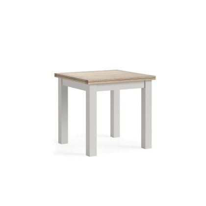 Modern Country Painted Oak Stone Grey Flip-Top Dining Table Modern Country Painted Oak Stone Grey Flip-Top Dining Table