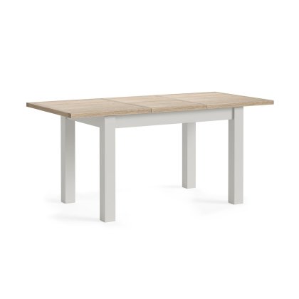 Modern Country Painted Oak Stone Grey Extending Dining Table