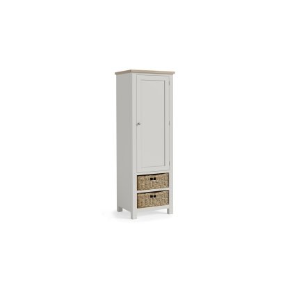 Modern Country Painted Oak Stone Grey Larder Unit Modern Country Painted Oak Stone Grey Larder Unit