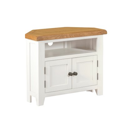 Cotswold White Corner TV Stand Cotswold White Corner TV Stand