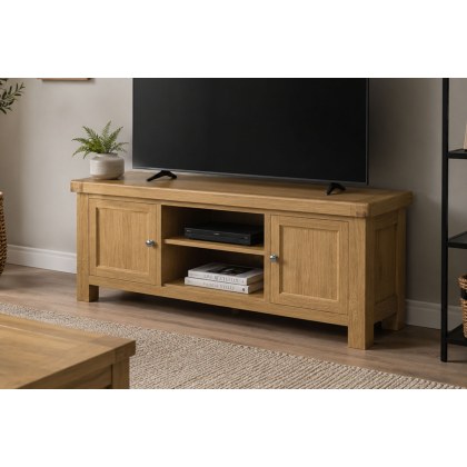 Normandy Chunky Country Oak 140cm TV Unit