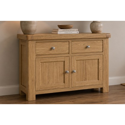 Normandy Chunky Country Oak Small Sideboard Normandy Chunky Country Oak Small Sideboard