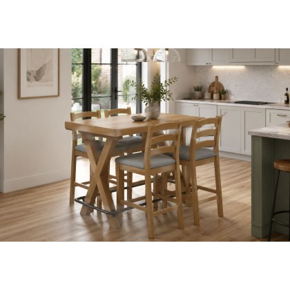 Normandy Chunky Country Oak Bar Table Normandy Chunky Country Oak Bar Table