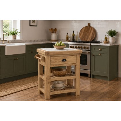 Normandy Chunky Country Oak Small Kitchen Island Unit Normandy Chunky Country Oak Small Kitchen Island Unit