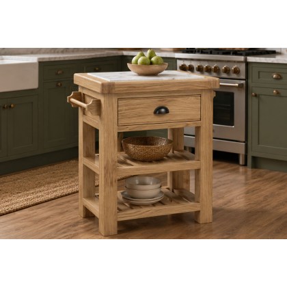 Normandy Chunky Country Oak Small Kitchen Island Unit Normandy Chunky Country Oak Small Kitchen Island Unit