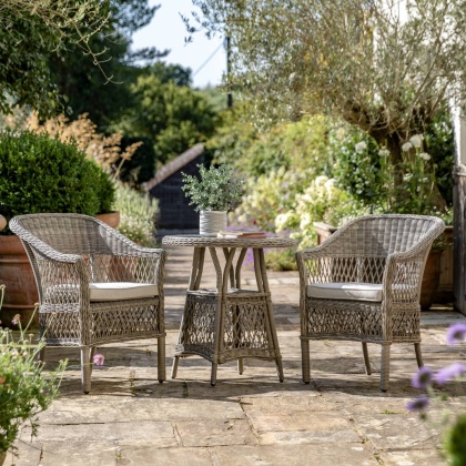 Gallery Direct Menton Outdoor Bistro Set Stone