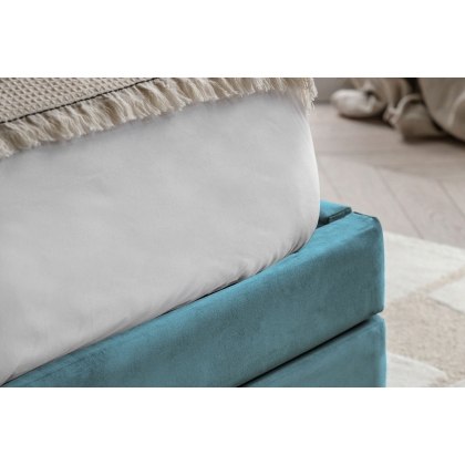 Gallery Direct Halstead Storage Bed Frame in Atlantic Blue Gallery Direct Halstead Storage Bed Frame in Atlantic Blue