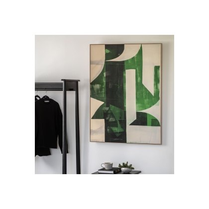 Gallery Direct Emerald Abstract Framed Canvas 900x1200mm