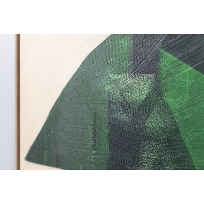 Gallery Direct Emerald Abstract Framed Canvas 900x1200mm