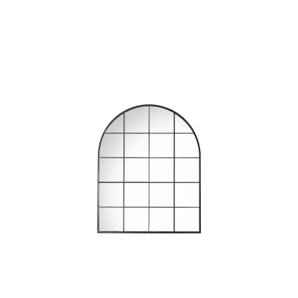 Gallery Direct Hampstead Arch Mirror Black 760x950mm