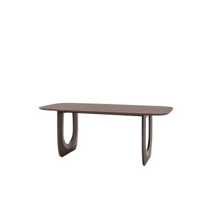 Gallery Direct Arc Walnut Mango Wood 200cm Dining Table