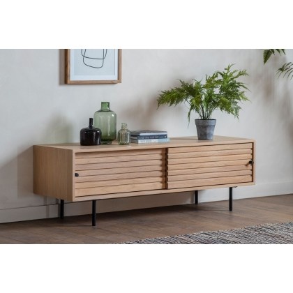Gallery Direct Okayama Oak Media TV Unit