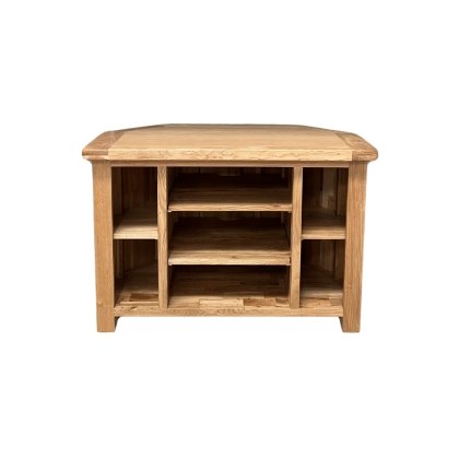 Largo Rustic Solid Oak Corner TV Unit Largo Rustic Solid Oak Corner TV Unit