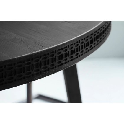 Gallery Direct Boho Boutique Round Dining Table Set & 4 Edington Chairs
