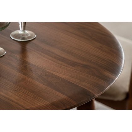 Gallery Direct Madrid Walnut Oval Dining Table Set & x4 Dining Chairs