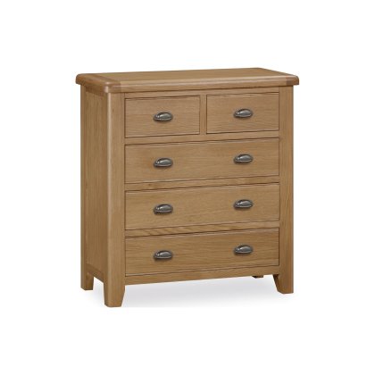 Tewkesbury Smoked Oak 5 Drawer Chest of Drawers Tewkesbury Smoked Oak 5 Drawer Chest of Drawers