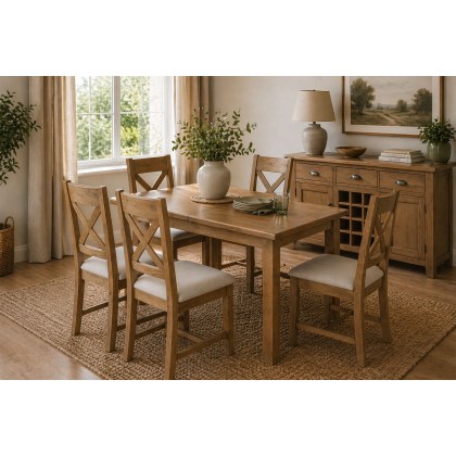 Tewkesbury Smoked Oak 130-180cm Extending Dining Table Tewkesbury Smoked Oak 130-180cm Extending Dining Table