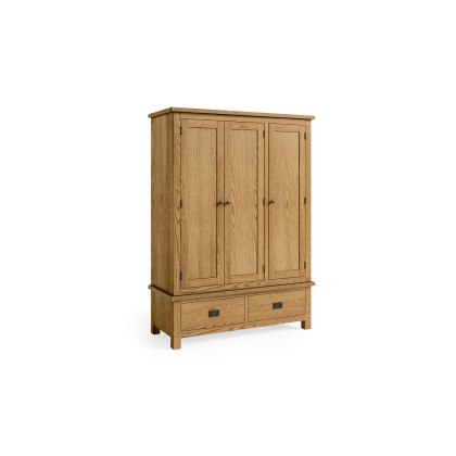 Salisbury Lite Oak Triple Wardrobe