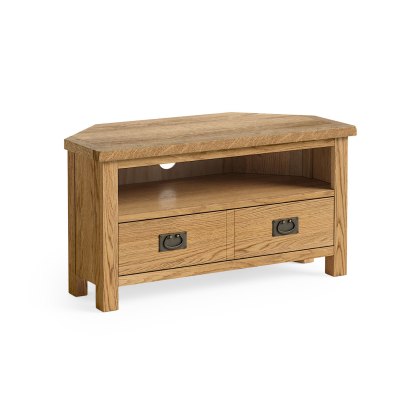 Salisbury Lite Oak Corner Media TV Stand