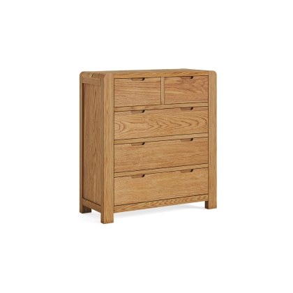 Bergen Oak 2 Over 3 Chest of Drawers