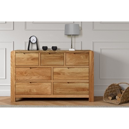 Bergen Oak 3 Over 4 Chest of Drawers