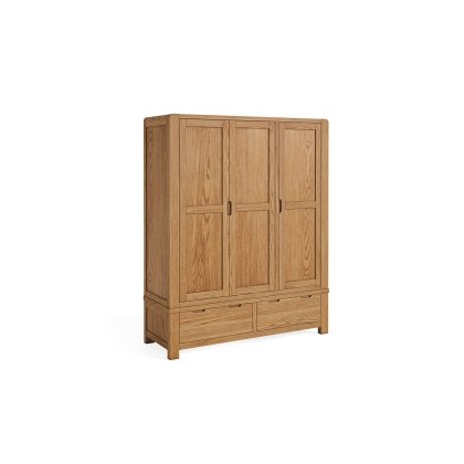 Bergen Oak Triple Wardrobe