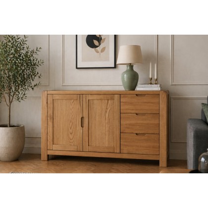 Bergen Oak Large Sideboard