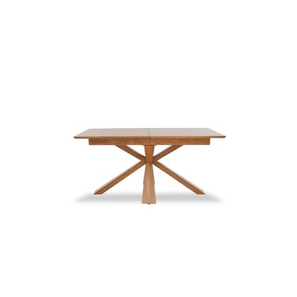 Heron Industrial Oak 160-200cm Extending Dining Table with Wooden Base