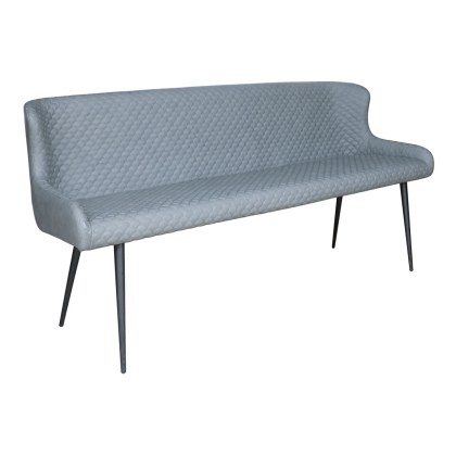 Heron Industrial Bench in Slate Grey PU