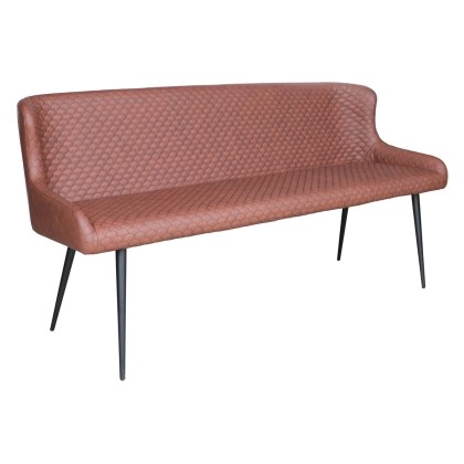 Heron Industrial Bench in Tan PU