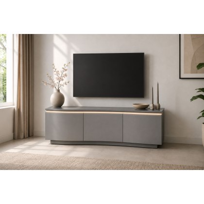 New Vida Living Lazzaro TV Cabinet with LED Lights