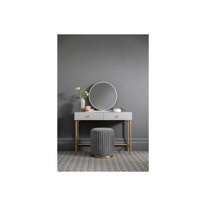 CLEARANCE - Ava Painted Mahogany Round Mirror