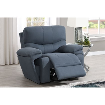 Quantum Cinematic Power Recliner Armchair with Headrest and iTable Arm Quantum Cinematic Power Recliner Armchair with Headrest and iTable Arm